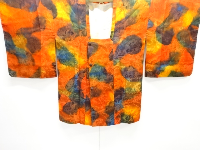 JAPANESE MICHIYUKI COAT / UNUSED / WOVEN CHINESE FLOWERS